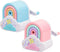 Cute Pencil Sharpener, Kawaii Sharpener Small Handheld Cartoon Pencil Sharpener, Fun Manual Pencil Rainbow Sharpener for Home School Office Suppli...