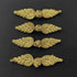 4-Sets 3-1/4" Vintage Fabric Frogs Closure, Chinese Frog Closure, Braided Frog, TR-12247 (Gold)...