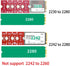 JOYJOM Nvme NGFF M.2 2230 to 2242 Adapter, 2230 to 2280 Adapter, 2230 to 2260 Extender, Support 2240 to 2280, 2260 to 2280 M2 Adapter...