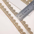 Gold Lace Trim Gold Embroidery Lace Ribbon Trim for Sewing, Metallic Lace for Crafts (0.5 Inch*4.8 Yards)...