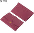 PATIKIL Mini Envelopes, 12 Pack Small Gift Card Holders Retro Gold Heart Business Invitation Envelopes for Wedding Birthday, Purple Red...