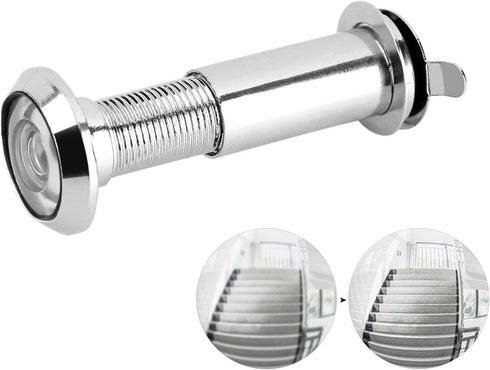 Door Viewer Peephole, Zinc Alloy Safety Security Front Doors Viewer Peep Holes 220 Degree Rotating Heavy Duty Privacy Cover Wide Viewing Angle for...