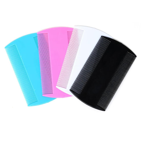 yueton 4PCS Flea Lice Fine Toothed Comb Flea Comb Double Row Flea Comb Double Sided Pet Comb Pet Grooming Comb for Dogs Cats or Human Hair...