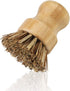 2 Pack Bamboo Dish Scrub Brush, Picowe Natural Scrub Cleaning Brush Vegetable Brush for Dishes Cast Iron Pots Pans, Used in Bathroom Kitchen Sink ...