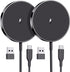 Magnetic Wireless Charger iPhone 15W Fast Apple Mag Safe Charger for iPhone 15/14/13/12 Series 2 Pack 5ft Cable Wireless Charging Pad for AirPods ...