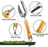 Extra Large Soil Scoop, Garden Transplanter Trowel - Super Strong Stainless Steel Metal Potting Soil Scoop with Wooden Handle - Garden Hand Scoop ...