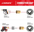 YAMATIC Pressure Washer Quick Connect,3/8 Quick Connect Fitting, 3/8'' Female NPT x 3/8'' Quick Connect, 3/8" Inch Brass Female Quick Connect Coup...