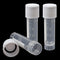 100 Pack 2ml Plastic Vials Self Standing Cryogenic Vial Lab Small Lab Vial Plastic Vial Seal Cap Container for Laboratory School...