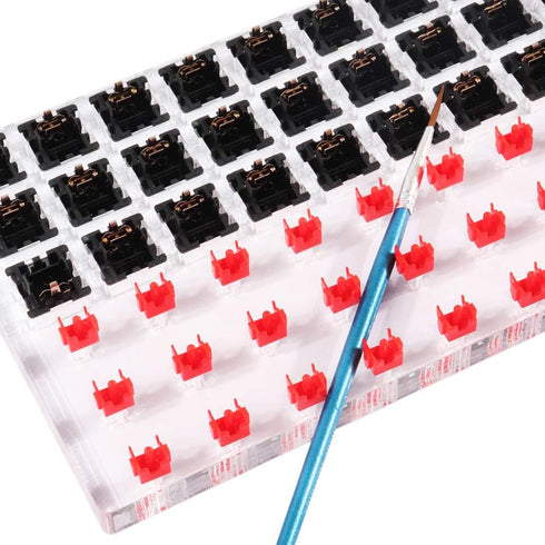 Gliging 30 Switch Tester Opener Acrylic Lube Station DIY Cover Removal Platform Keycaps Puller for Custom Cherry Mechanical Keyboard...