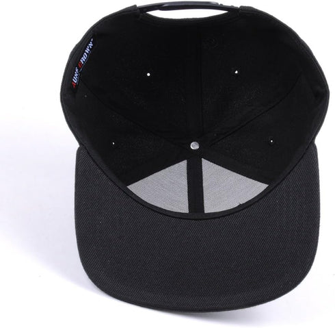 Rose Flat Bill Snapback Hats Embroidered Women Men Adjustable Baseball Caps...