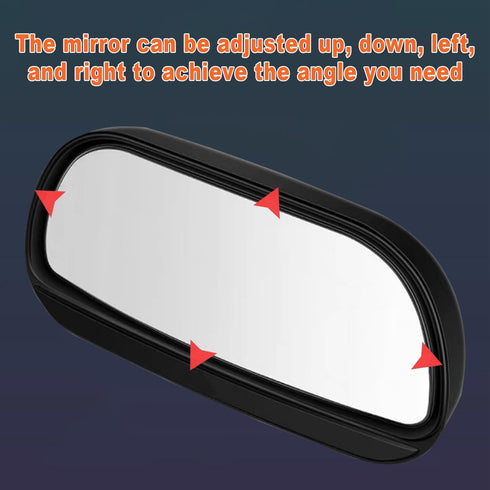 2Pcs Car Van Rectangular Blind Spot Mirror Towing Reversing Driving Stick On Adjustable Wide Angle Blind Spot Mirror for Car Van Towing Caravan...