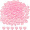 Fangoo 220 Pieces Pink Acrylic Heart Flat Back Heart Gems for Valentine's Day Decorations, Vase Filler, Table Scatter Decoration, Wedding Decorati...