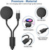 2 in 1 Samsung Watch Charger Cable Wireless Magnetic Charging Dock Compatible with Samsung Galaxy Watch 6 Classic/6/5 Pro/5/4 Classic/4/3/Active 2...