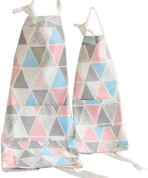 2 Pack Cotton Adjustable Parent and Child Apron with Pockets Mommy and Me Matching Set, Baking,Painting...