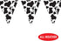 Cow Print Pennant Banner Party Accessory (1 count) (1/Pkg)...