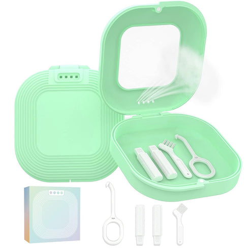 HEMILAB® Retainer Case, Slim Aligner Case with Vent Holes, Compatible with Invisalign, Mouth Guard Case, Cute Retainer Case with Retainer Removal ...