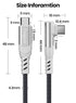 Fasgear 100W USB C to USB C Cable - 3 Pack 3ft&6ft&10ft USB 2.0 Type C to Type C PD Cable 5A Fast Charging Right Angle Compatible with Mac-Book Pr...