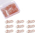 20 Pcs Metal Love Paper Clips Funny Cute Paperclips Rose Golden Paper Clips Paperwork Clips Planner Clips School Office Supplies...
