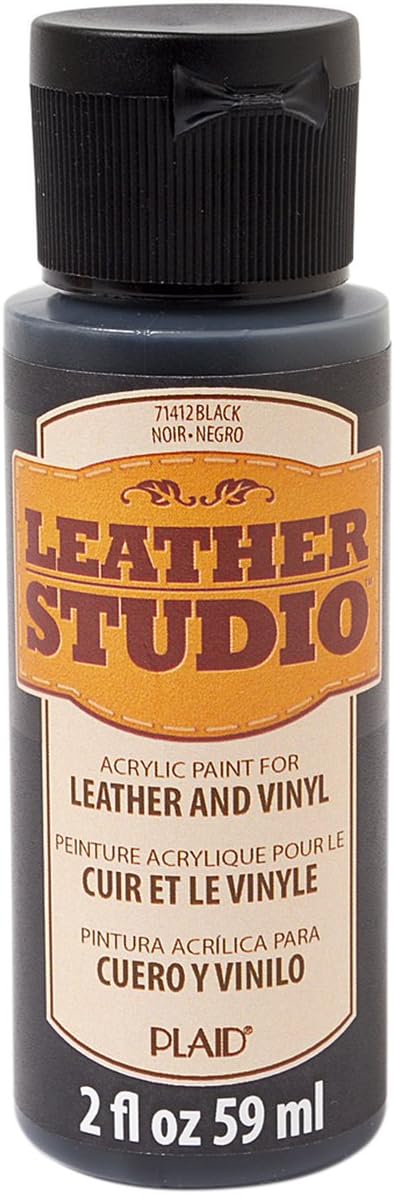 Leather Studio Leather Paint (2-Ounce), Black...