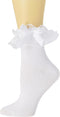 SRYL Women Lace Ankle Socks Ruffle Frilly Cotton Socks Trim Lace,Anklet socks Dress Socks Women or Girls,H04...