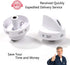 Reyhoar Range Surface Burner Knob Replacement Part 316442512 Compatible with Frigidaire & Kenmore & Sears Range Oven - Replaces PS2332410, AP4327159, FRG316442512, 1 Pcs, White