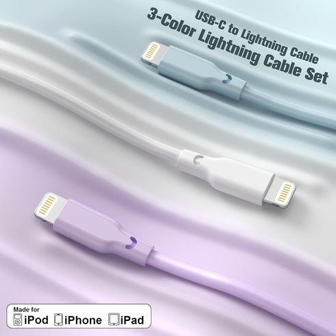 iPhone Charger Fast Charging 3Pack 6FT Apple MFi Certified USB C to Lightning Cable PD Charging Cord Compatible with 14 13 12 11 Pro XS Max XR X 8...