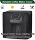 Coffee Machine Cover, Universal Waterproof Shield for Countertop Appliances in Home, Garage and Office, Black...