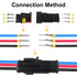 352Pcs Waterproof Connector Car Electrical Connector Terminals Quick Disconnect Wire Connector Plug Kit, 1/2/3/4 Pin Connectors Male and Female fo...