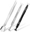3Pcs Grabber Tool Holder Set Jeweler's Pick Up Sprinkle Pen Piercing Ball with Prongs Diamond Claw Jewelry Tweezers 4 Claw Precision Stainless Ste...