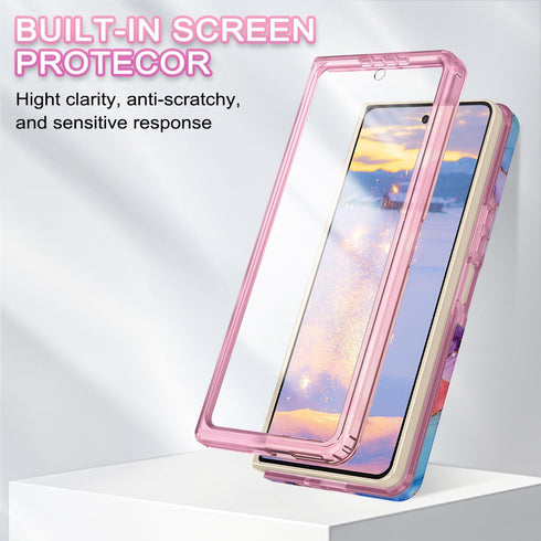 Btscase for Samsung Galaxy Z Fold 4 Case, Built-in Screen Protector with Adjustable Magnetic Kickstand, Full Body Dual Layer Rugged Shockproof Pro...