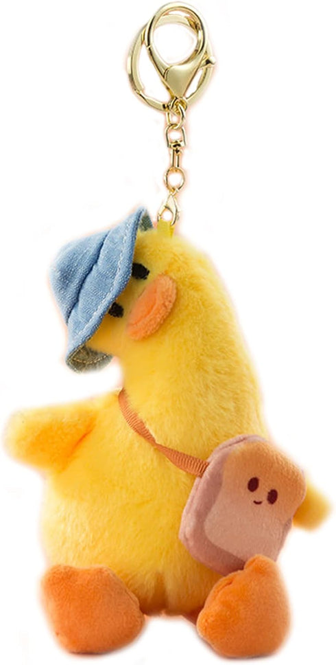 Plush Duck Keychains Ducklings Stuffed Animals Key Chains Ornaments Pendants...