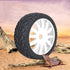 2Pcs Wheel Rim, Racing Car Rubber Wheel Hub Tires for 1/8 On-Road Racing RC (White)...