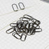 200 Fat Mini Paper Clip Super Cute Tiny Paperclips 3/5 Inch Bronze Copper Steel Clips in Silver Tinplate Paper Clips Holder for Office School Home...