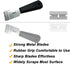 Razor Blades Metal Scraper Tool Glass Scraper Stove Top Long Handheld Scraper Window Ceramic Scraper with 20 PCS Single Edge Replacement Scraper B...
