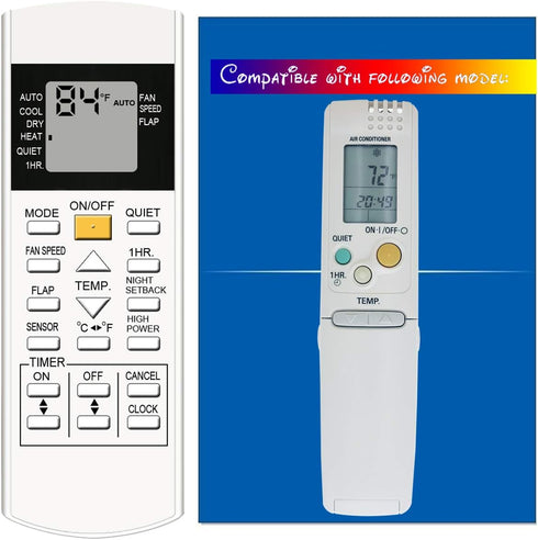Replacement Air Conditioner Remote Control CV6233198927 CV6233187136 CV6233187143 CV6233187044 CV6704000024 CV6233187020 CV6233187051 CV6704000023...