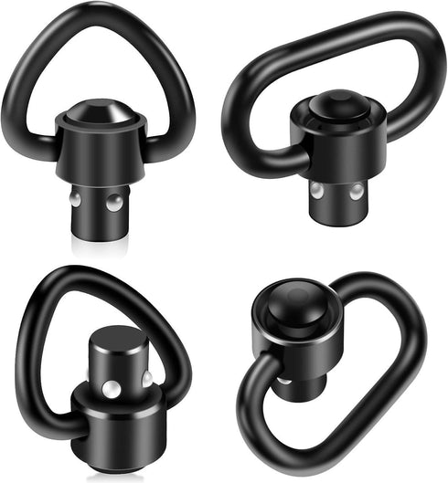 QD Sling Swivel Mount 1" Heavy Duty D-Loop Sling Swivels Quick Detach/Release for Two Point Sling...