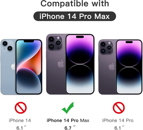 JETech Full Coverage Screen Protector for iPhone 14 Pro Max 6.7-Inch, Black Edge Tempered Glass Film with Easy Installation Tool, Case-Friendly, H...