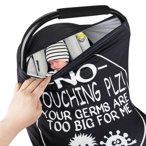 Metplus Car Seat Covers for Babies, Metplus Infant Carseat Canopy Nursing Breastfeeding Cover, Stretchy Carrier Cover for Stroller Shopping Cart, ...