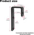 8 Pack Bunk Bed Ladder Hooks, Inside Width 1" Vinyl Coated Iron Heavy Duty Hook Brackets for Bed Decoration Tool with 2 Size Mounting Screws, 2.75...