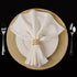 6Pcs Gold Napkin Rings Round Napkin Ring Set of 6 Napkin Holders for Cloth Napkins for Wedding, Thanksgiving, Fall Party, Valentines Day, Easter T...