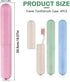 4Pcs Travel Toothbrush Case Portable Toothpaste Toothbrush Cover Storage Box Toothbrush Holder for Trip Camping School...