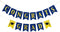 Congrats Grad Banner Blue and Gold Glitter Congratulations Graduation Banner, Congrats Grad Sign Decorations for Blue and Gold Congratulations Col...