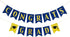Congrats Grad Banner Blue and Gold Glitter Congratulations Graduation Banner, Congrats Grad Sign Decorations for Blue and Gold Congratulations Col...