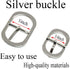 Halter Buckle 5PCS 1" Silver Oval Center Bar Belt Buckles Single Prong Strap Buckles Tri-Glide Slide Buckles...