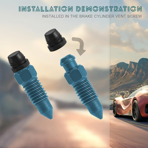 18PCS Brake Bleeder Cap, Grease Fitting Caps, Rubber Zerk Covers Brake Caliper Dust Cover, Brake Bleeder Nipple Cap Universal Car Accessories for ...