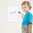 Magnetic Dry Erase Board for School Locker, 8.5" x 11", White-framed with Marker and 2 Magnets - Small Whiteboard for School, Home, Office, Travel...