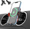 SOOPII Wireless Car Charger Mount, 15W Qi Fast Charging, Auto-Clamping,2 Styles Air Vent Phone Holder Included, Compatible with iPhone15/14/13/Pro...