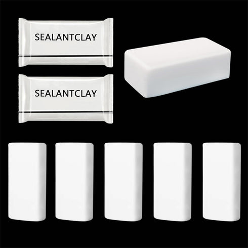Duct Seal Hole Sealing Clay 6 White Seal Putty, Quick Mending Mud for Drain Connection, Wall Hole, Air Conditioning Hole...