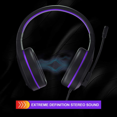 Stereo Gaming Headset for PS4, PC, Xbox One Controller, Noise Cancelling Over Ear Headphones with Mic, Soft Memory Earmuffs for Laptop/Mac/Nintend...