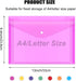 EOOUT 14 Pack Plastic Envelopes Poly Envelopes, Clear Document Folders Plastic File Folders with Snap Closure, 7 Colors, Letter A4 Size File Envel...